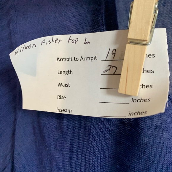 SALE🔥 Eileen Fisher Purple Linen Viscose V- Neck Tunic - Picture 3 of 11